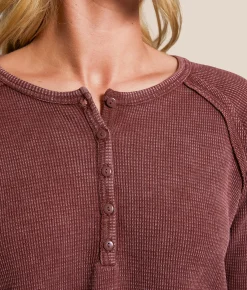 Tops | FITZ + EDDI Thermal Henley Sable