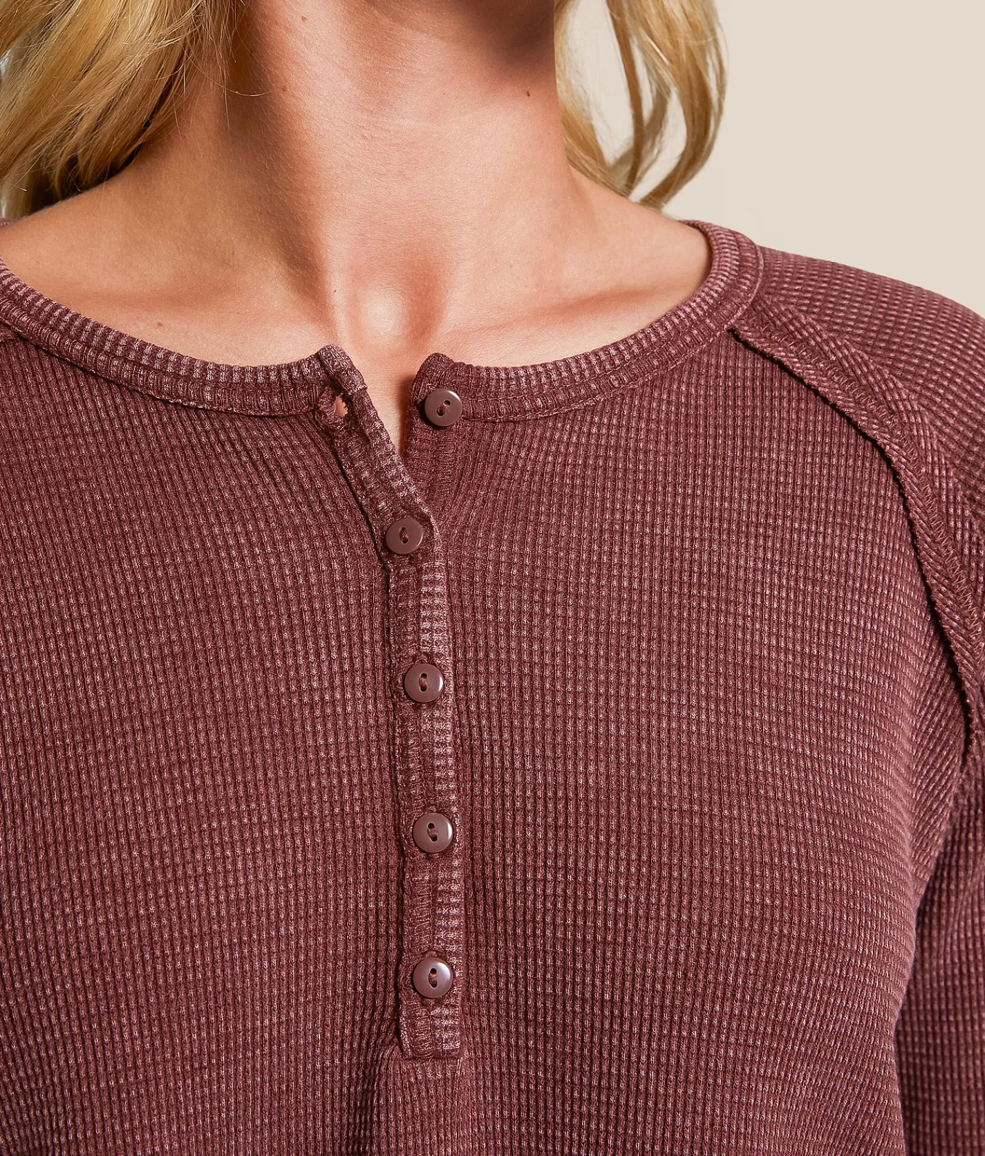 Tops | FITZ + EDDI Thermal Henley Sable