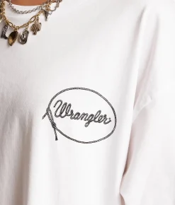 Wrangler® The Rodeo Oversized T-Shirt Bright White Outlet