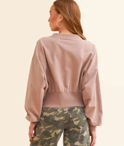 Tops | Life Clothing The Rolling Stones Band Cropped Pullover Peppercorn