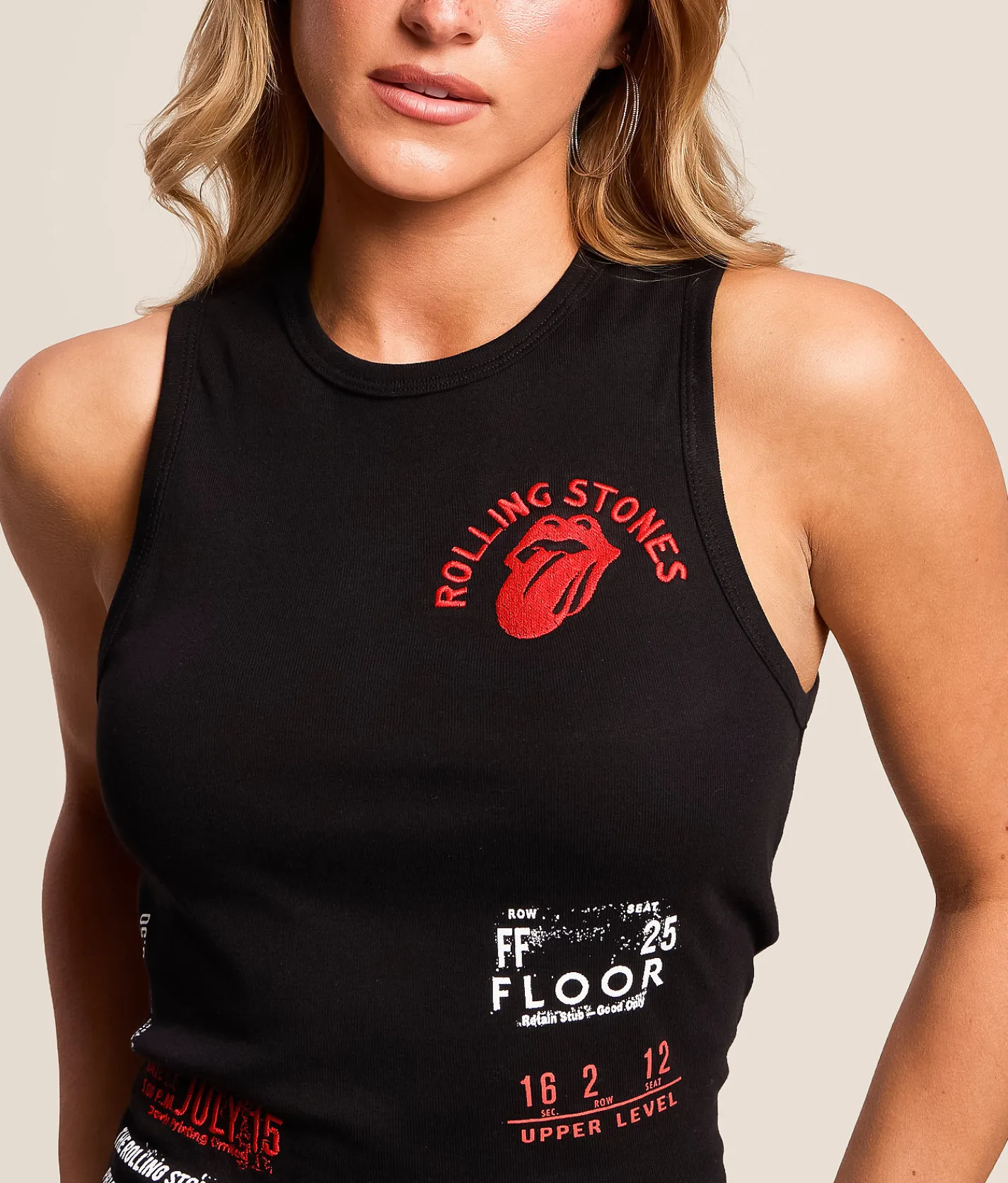 Tops | Bravado The Rolling Stones Band Tank Top Black