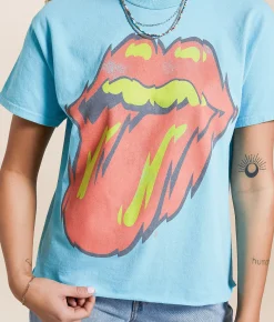 Tops | Bravado The Rolling Stones Band T-Shirt Blue