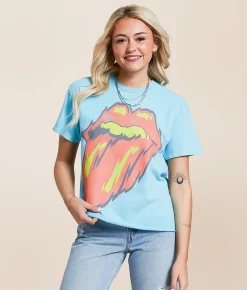 Tops | Bravado The Rolling Stones Band T-Shirt Blue