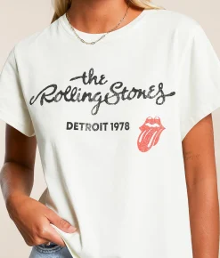 Life Clothing The Rolling Stones 1978 Band T-Shirt White