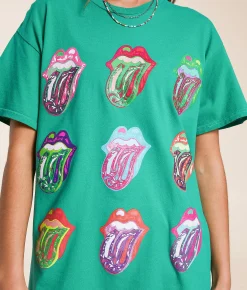Bravado The Rolling Stones Band T-Shirt Green Spruce Hot