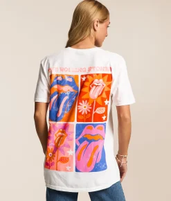 Bravado The Rolling Stones Oversized Band T-Shirt White Discount
