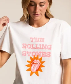 Bravado The Rolling Stones Oversized Band T-Shirt White Discount