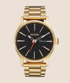 Accessories | Nixon The Sentry SS Watch Yellow Gold Black