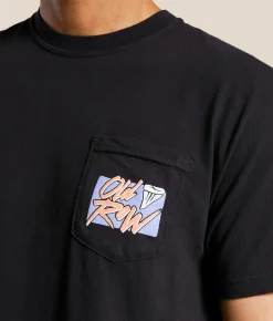 Old Row The Shark Surfer T-Shirt Black