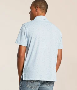 Breezy Golf The Sips & Spritz Performance Polo Blue Best