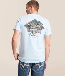 Tops|Graphic T-Shirts | Old Row The Sitting Duck T-Shirt Chambray