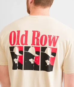 Graphic T-Shirts | Old Row The Smokin' Cowboy T-Shirt Ivory