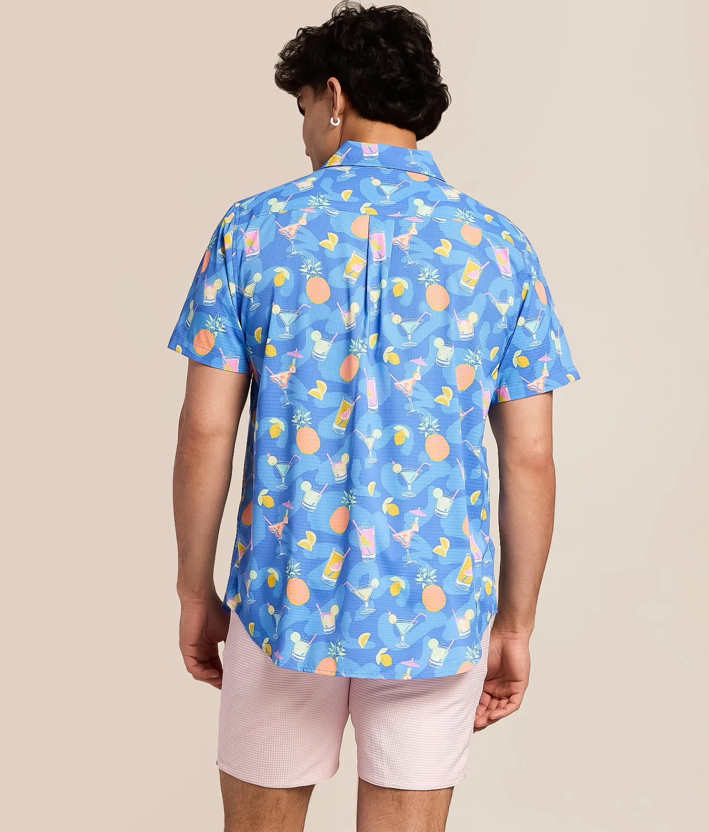Chubbies The Sunday Funday Performance Stretch Shirt Blue Sale