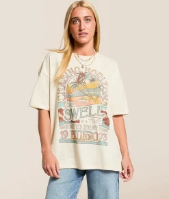Billabong The Sun Rises Oversized T-Shirt Whitecap Online