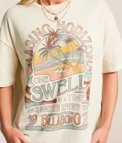 Billabong The Sun Rises Oversized T-Shirt Whitecap Online