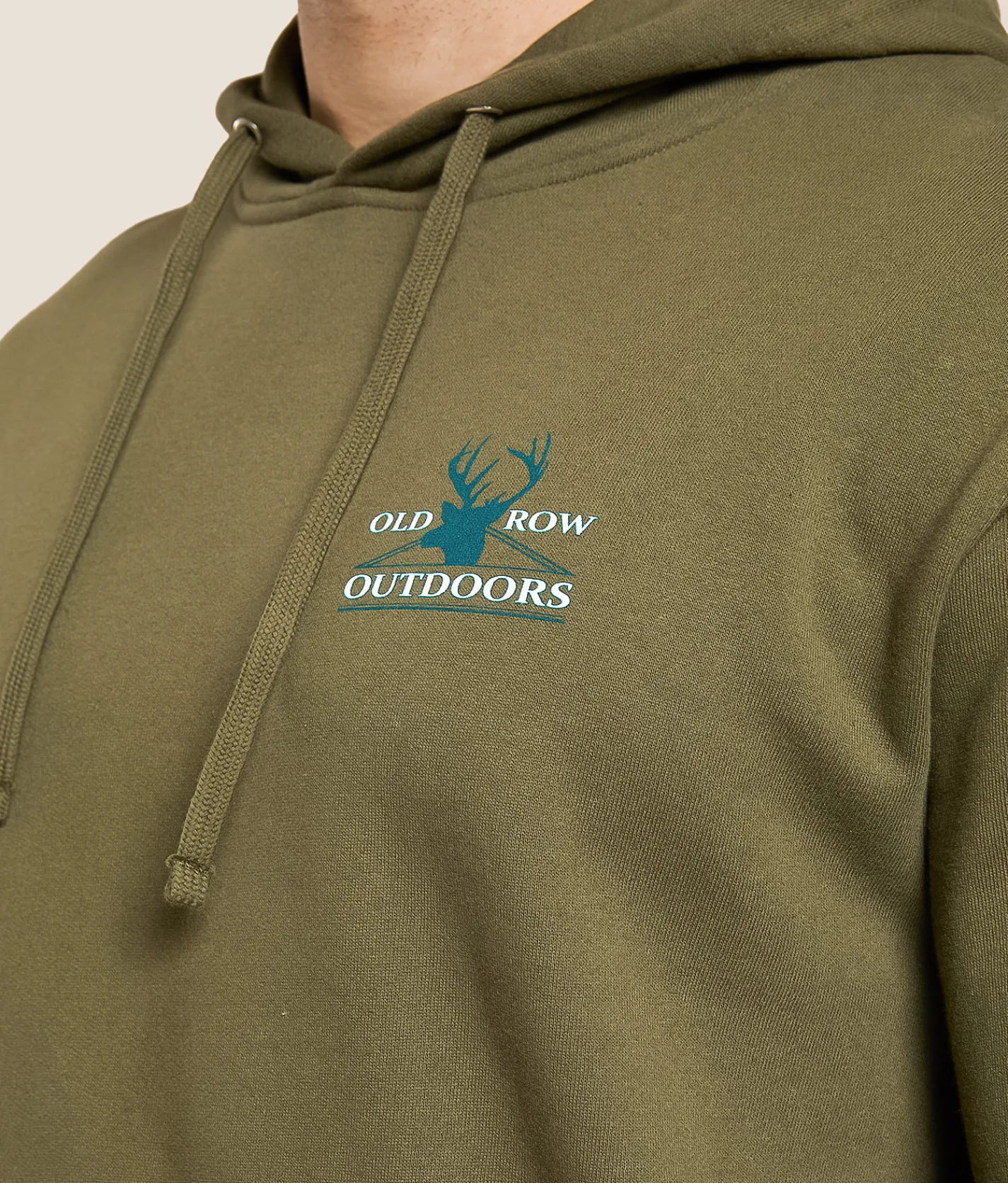 Old Row The Trophy Buck Hooded Sweatshirt Army Discount