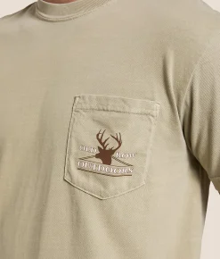 Tops|Graphic T-Shirts | Old Row The Trophy Buck T-Shirt Khaki
