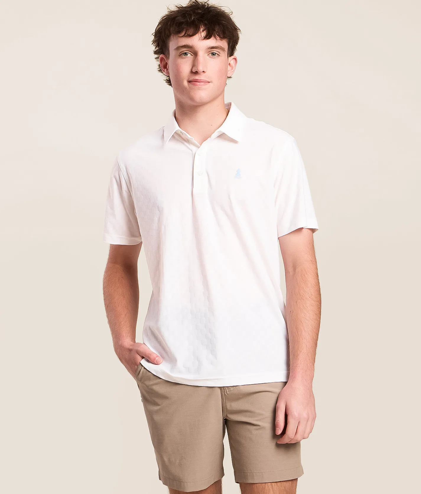 Tops|Activewear | Chubbies The Vanna Performance Polo Pure White