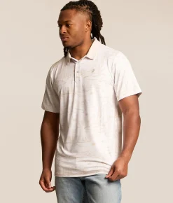 Hooey The Weekender Performance Polo White Cream Best