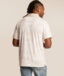 Hooey The Weekender Performance Polo White Cream Best