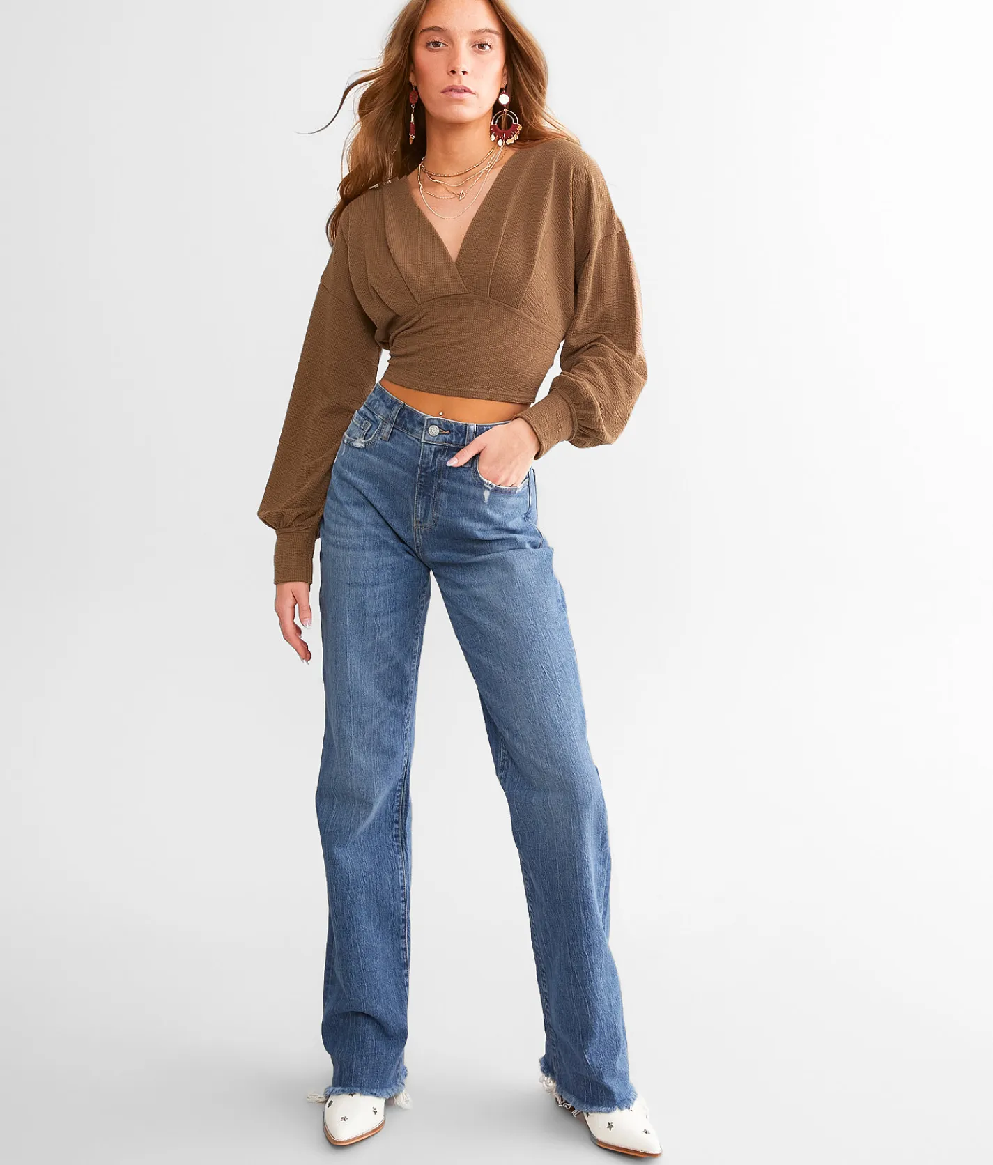 Jeans|Bottoms | Willow & Root The Wide Leg Jean Sprout