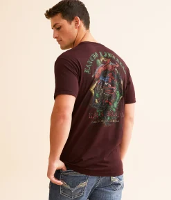 Graphic T-Shirts | Freedom Ranch Think Again T-Shirt Burgundy