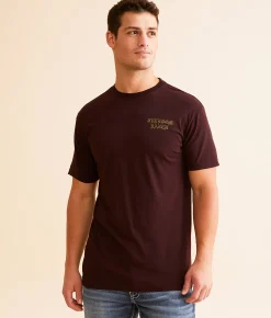 Graphic T-Shirts | Freedom Ranch Think Again T-Shirt Burgundy