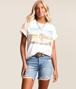 Merch Traffic Thomas Rhett Band T-Shirt Cream Hot