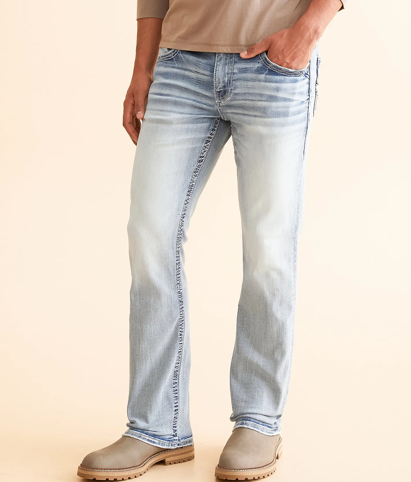 Sale Jeans|Bottoms | Buckle Black Three Boot Stretch Jean Cedar