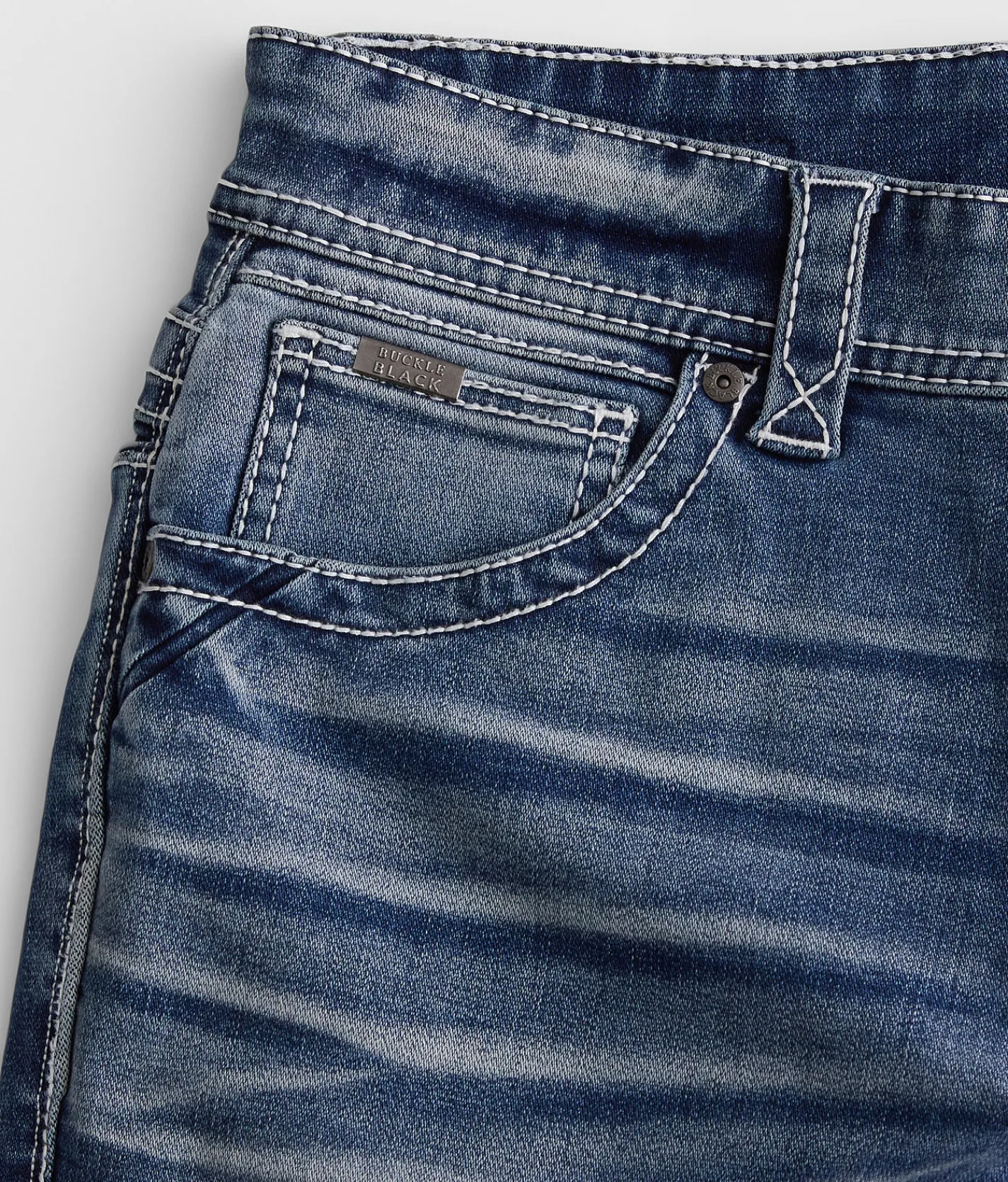 Buckle Black Three Boot Stretch Jean Marigold