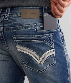 Buckle Black Three Boot Stretch Jean Marigold