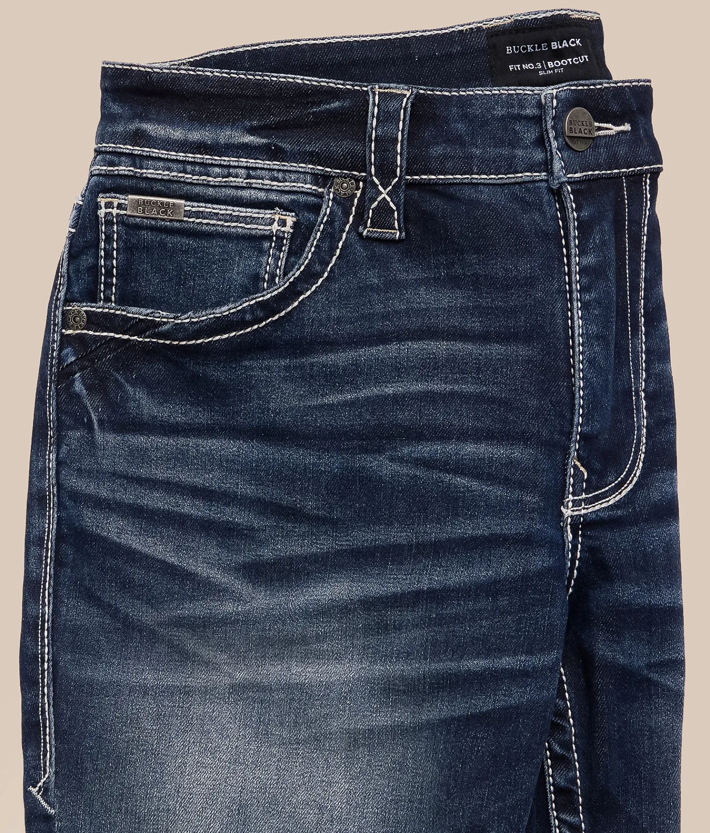 Buckle Black Three Boot Stretch Jean Hillstone