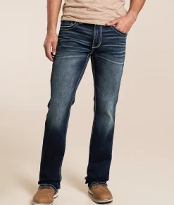 Buckle Black Three Boot Stretch Jean Flagstone New