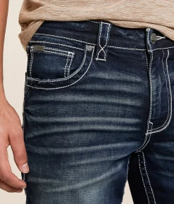 Buckle Black Three Boot Stretch Jean Flagstone New