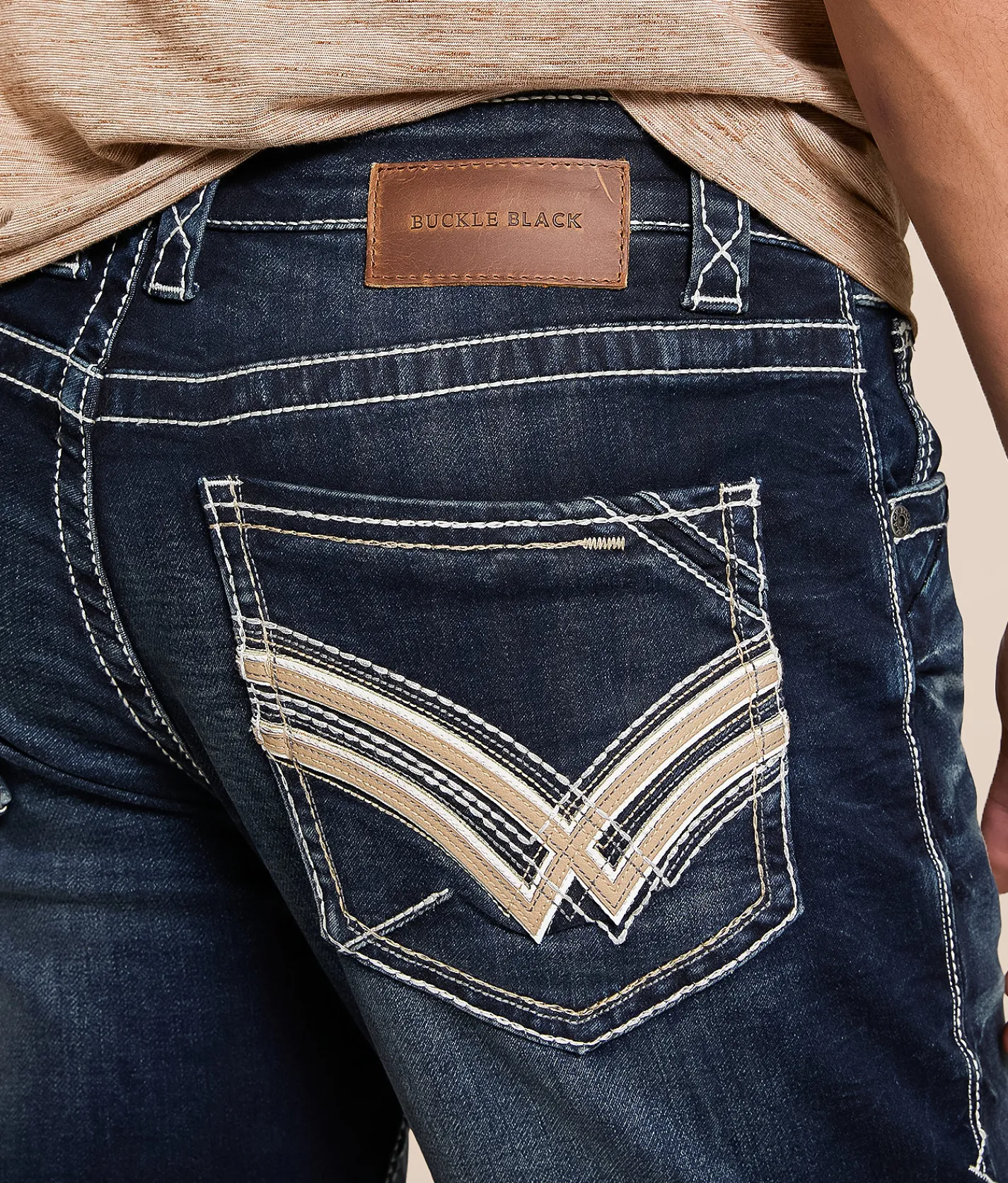 Buckle Black Three Boot Stretch Jean Flagstone New