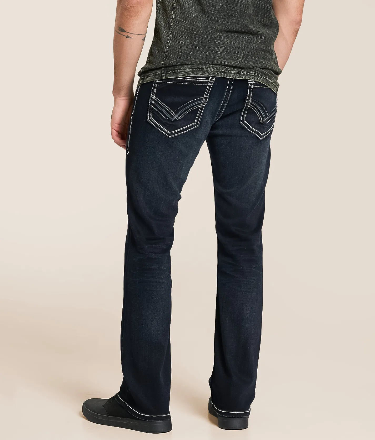 Buckle Black Three Boot Stretch Jean Roeland Best