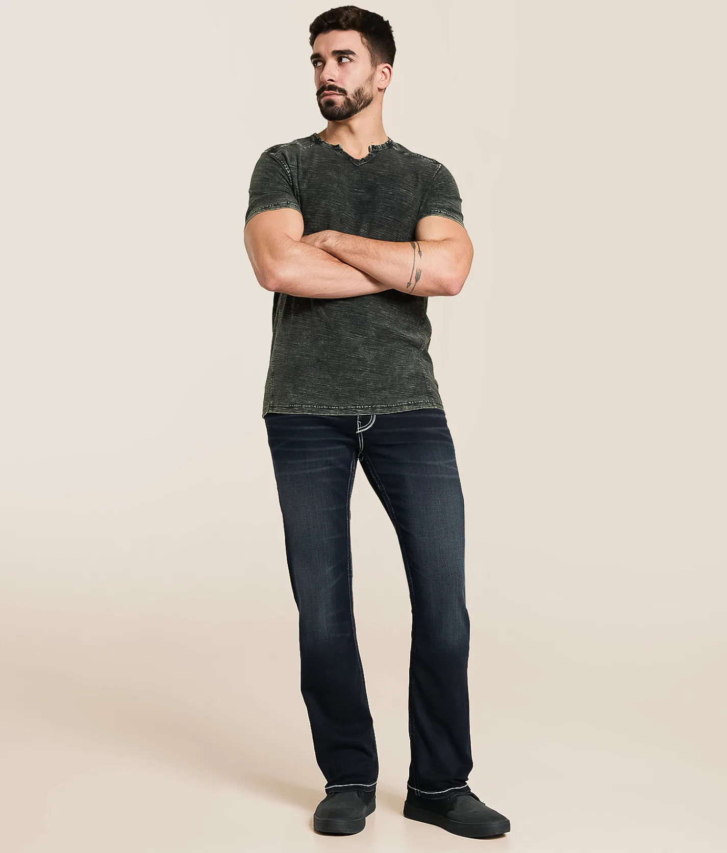 Buckle Black Three Boot Stretch Jean Roeland Best
