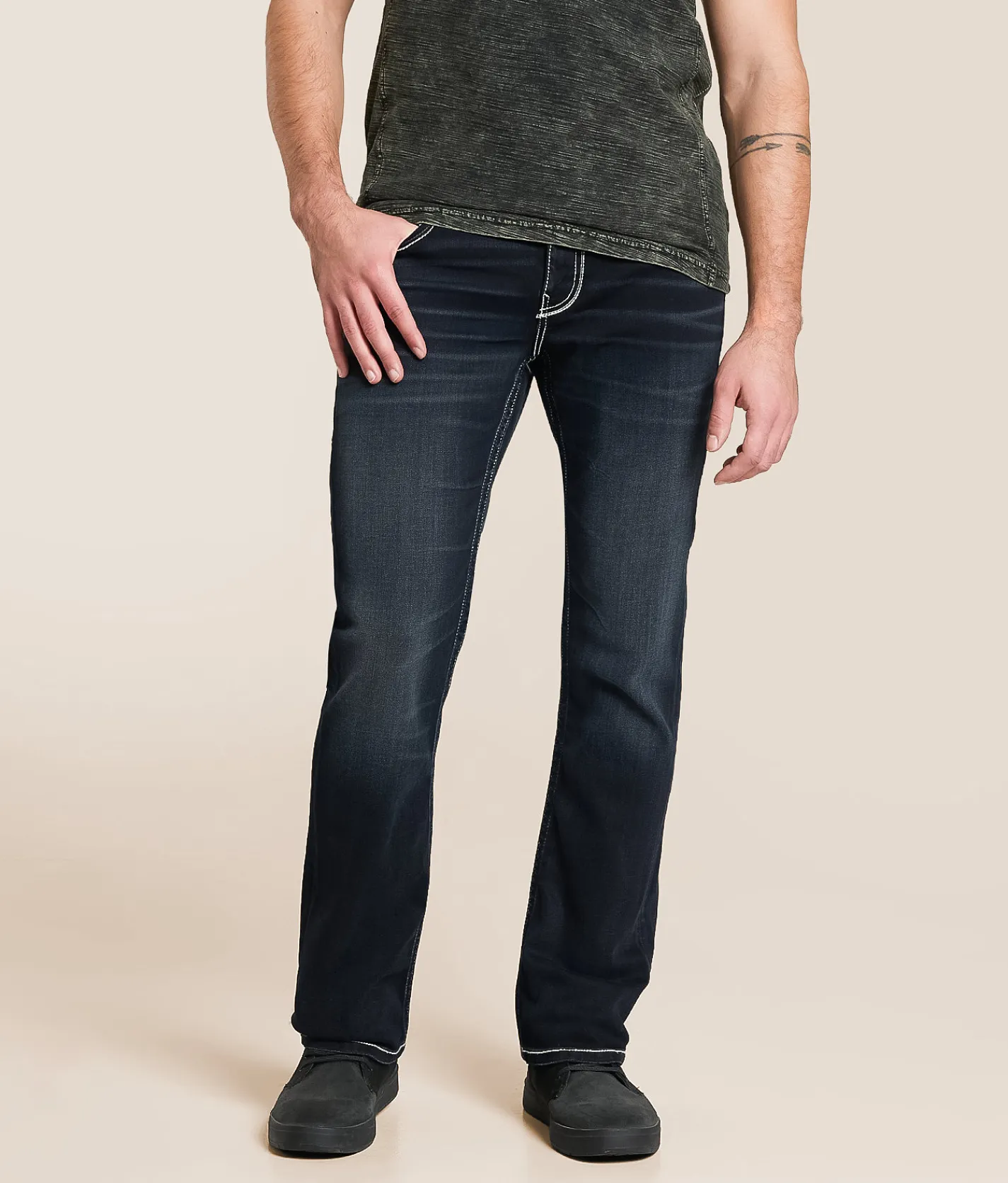 Buckle Black Three Boot Stretch Jean Roeland Best