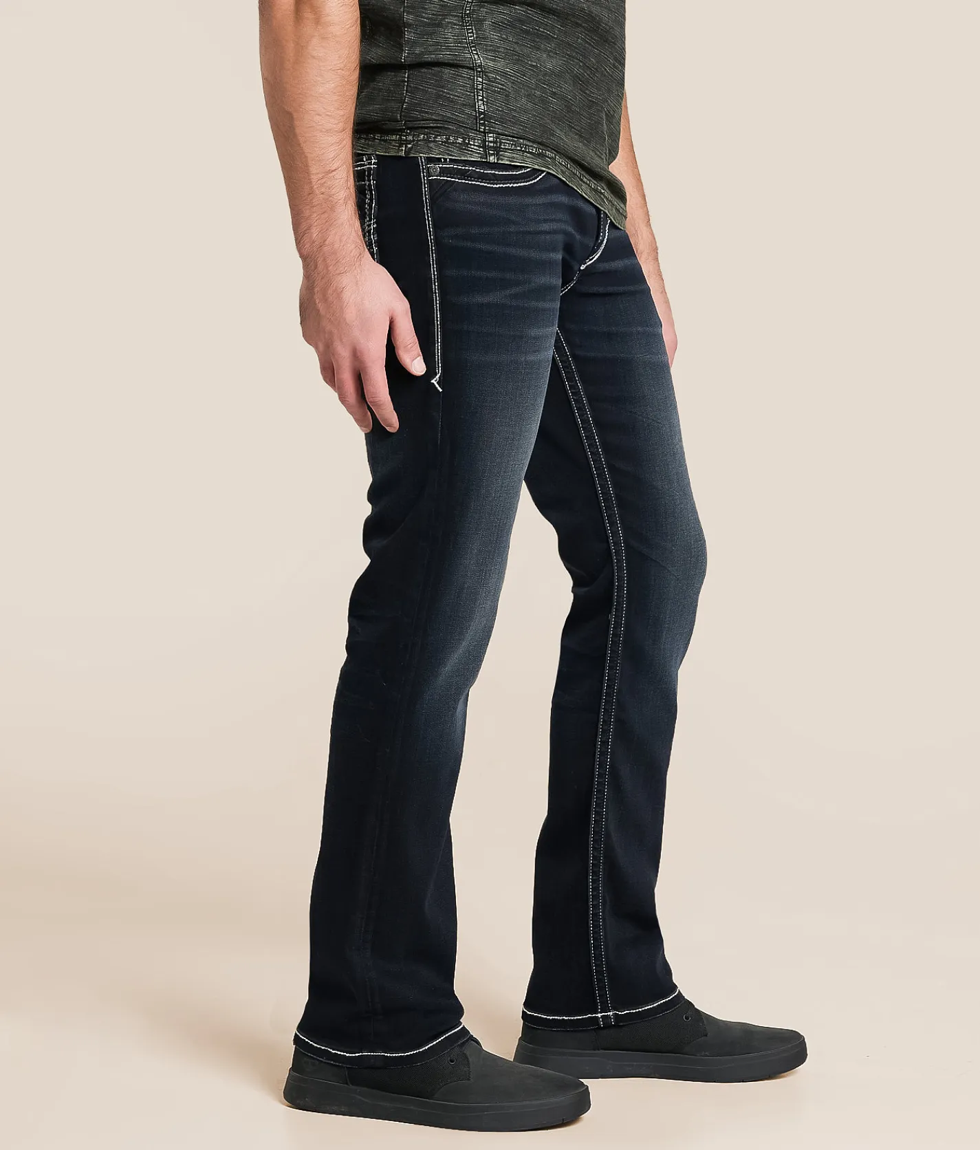 Buckle Black Three Boot Stretch Jean Roeland Best