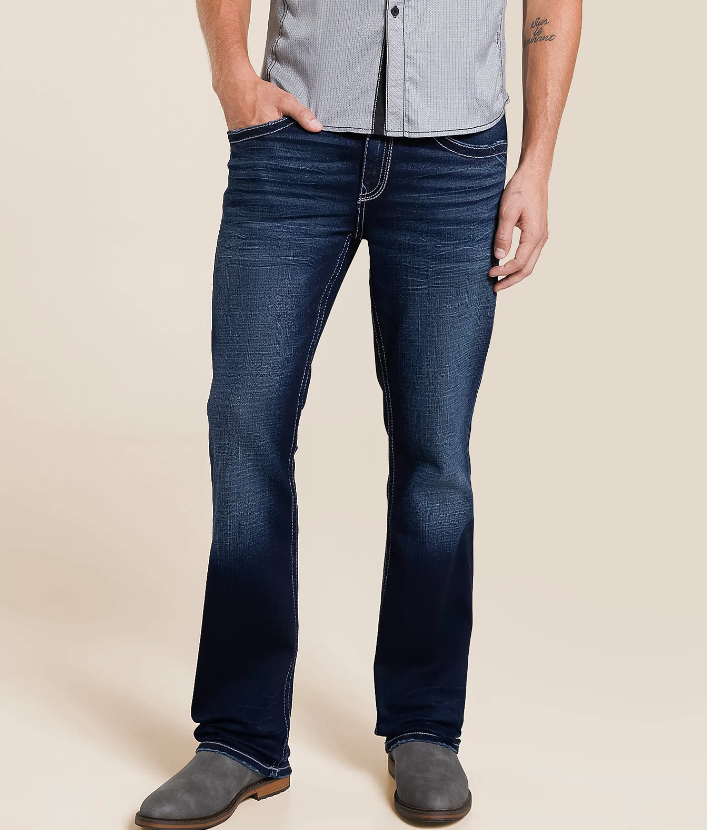 Bottoms | Buckle Black Three Boot Stretch Jean Rinitin