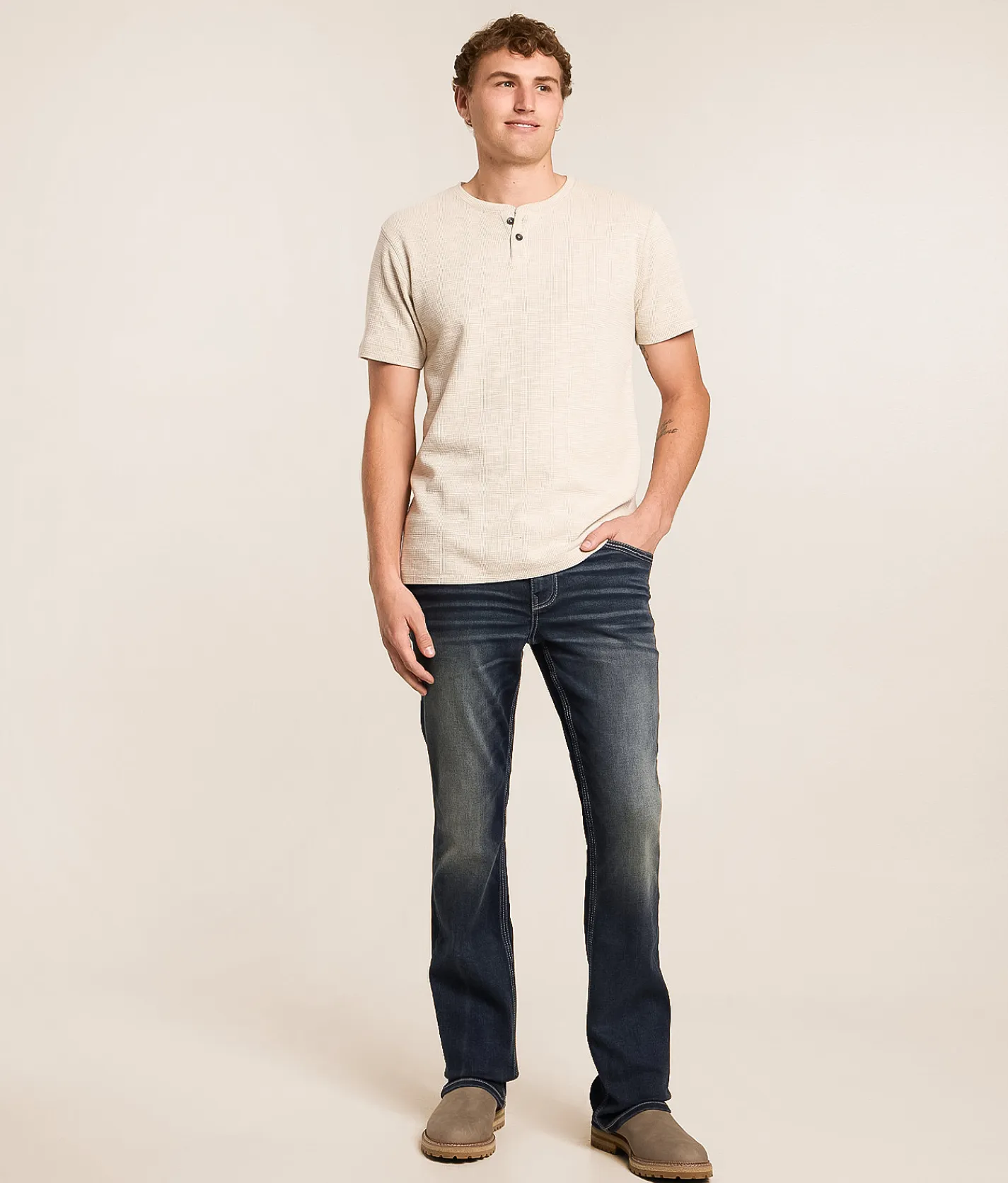 Buckle Black Three Boot Stretch Jean Merriam Clearance