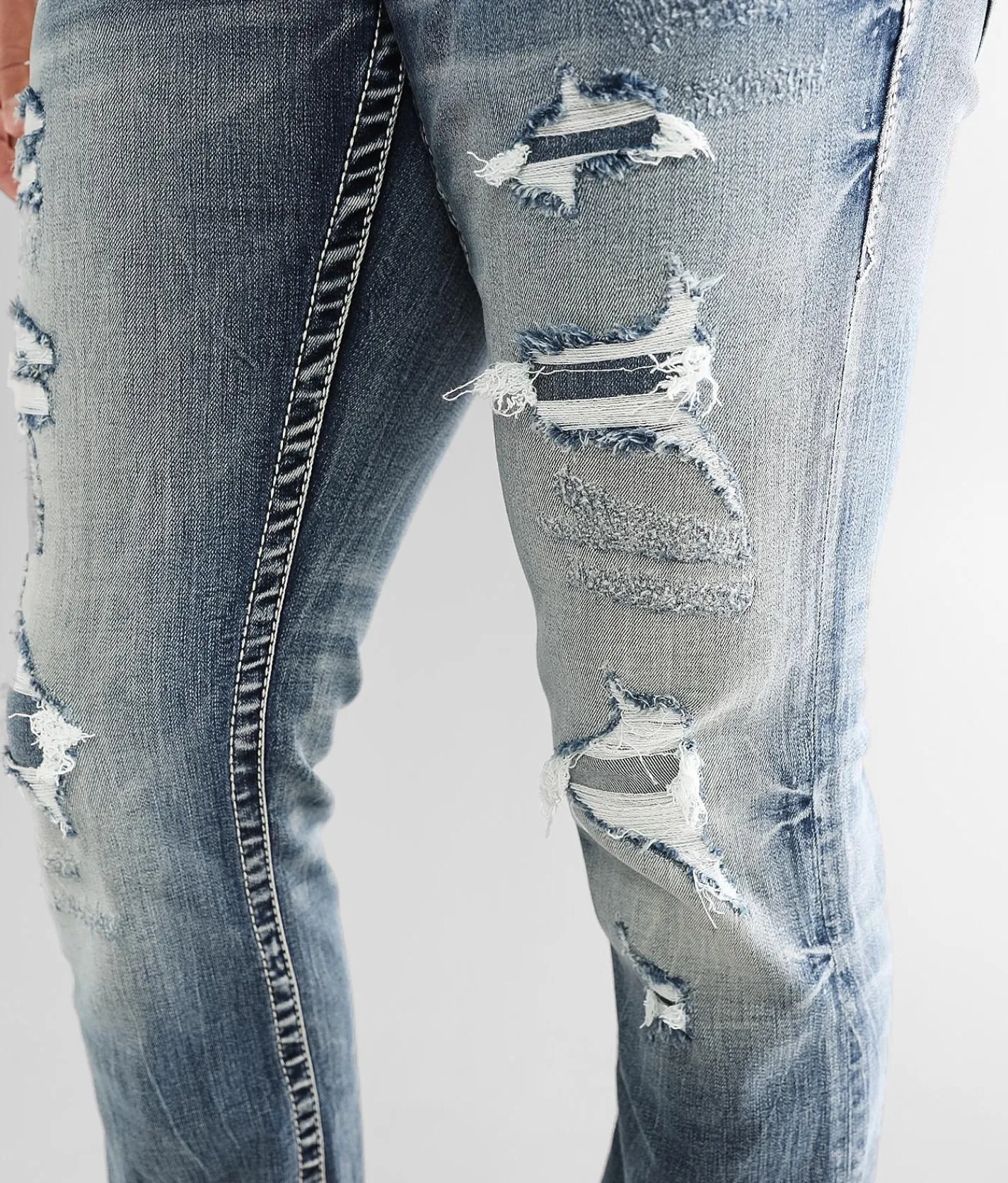 Buckle Black Three Boot Stretch Jean Mount Etna