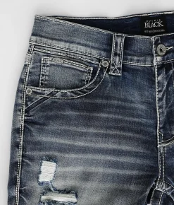 Buckle Black Three Boot Stretch Jean Mount Etna