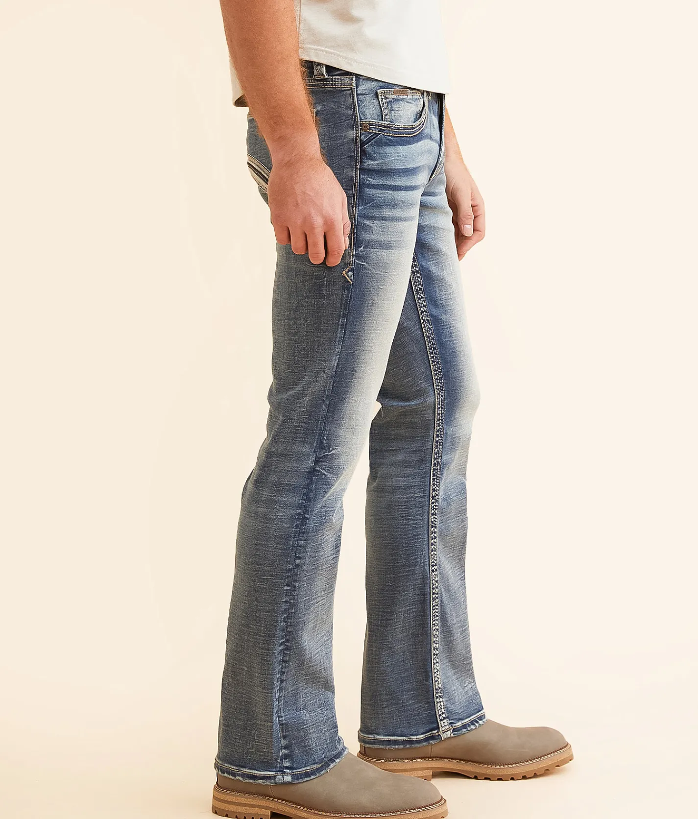 Buckle Black Three Boot Stretch Jean Juniper New