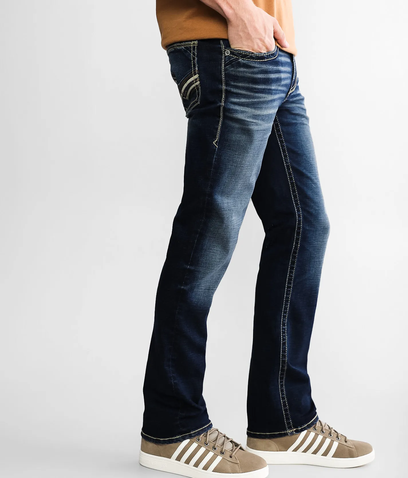 Buckle Black Three Boot Stretch Jean Tunnels Beach Clearance