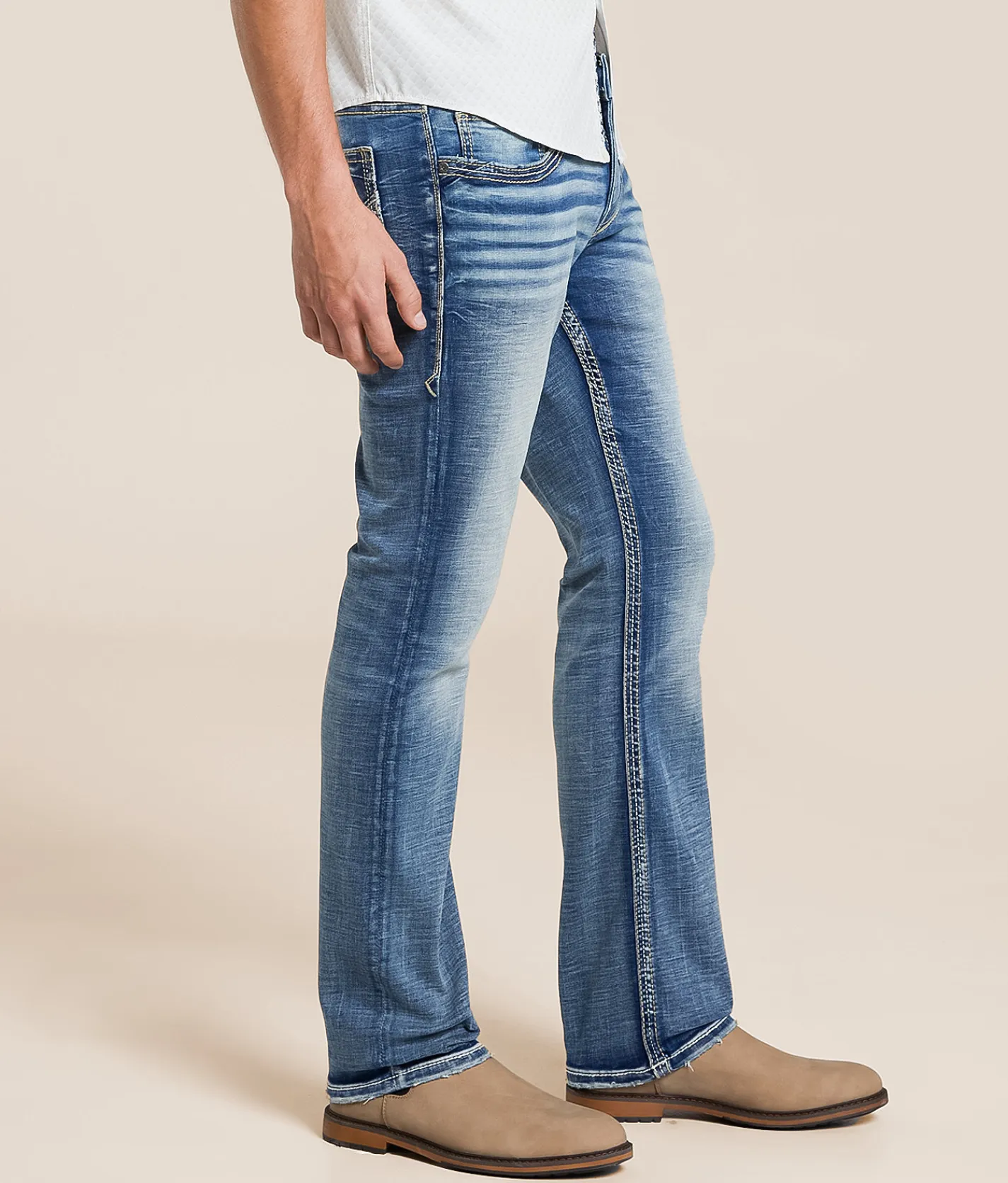 Buckle Black Three Straight Stretch Jean McCormick
