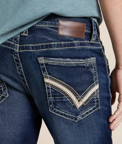 Buckle Black Three Straight Stretch Jean Bar Harbour Outlet