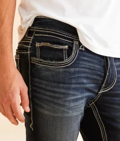 Bottoms|Jeans | Buckle Black Three Straight Stretch Jean Blue Nile