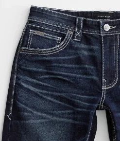 Buckle Black Three Straight Stretch Jean Meadow Outlet