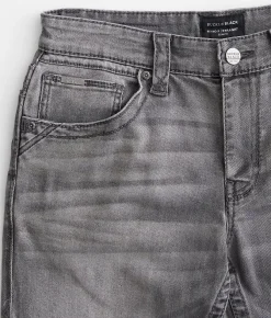 Buckle Black Three Straight Stretch Jean Thames Outlet